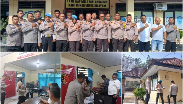 Tim Penilai Lomba Kebersihan Mako Sambangi Polsek Madang Suku I Jelang HUT Bhayangkara Ke-80