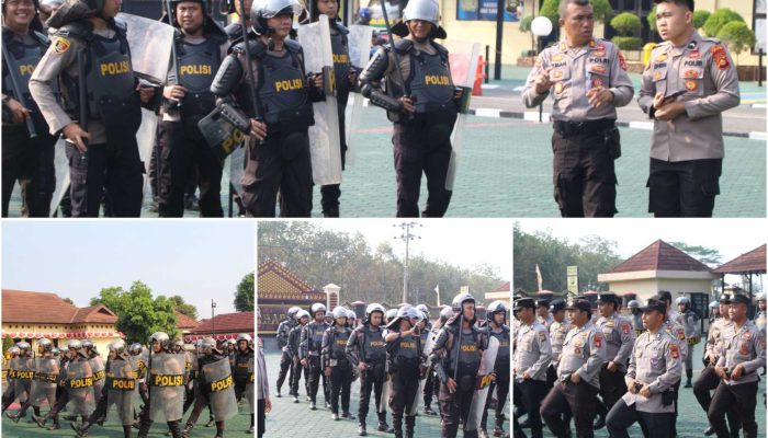 Asah Kemampuan Personel, Kapolres OKU Timur Tekankan Profesionalisme dalam Latihan Pengendalian Massa