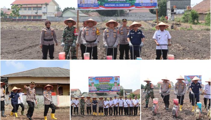Kapolres OKU Timur Pimpin Penanaman Jagung Hibrida, Wujud Dukungan Nyata terhadap Ketahanan Pangan Nasional