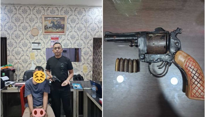 Satgas Ops Senpi Polres OKU Timur Amankan Pria Diduga Simpan S3nj4ta Ap! Rakitan dan Amunisi