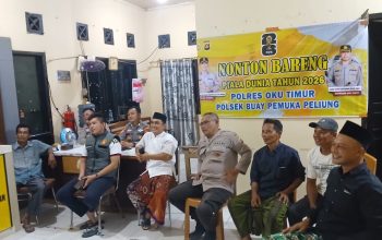 Polsek Buay Pemuka Peliung Gelar Nobar Piala Dunia 2026, Pererat Kebersamaan Polisi dan Masyarakat