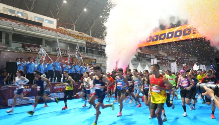 Semangat Hari Bhayangkara ke-80, Polda Sumsel Sukses Gelar Bhayangkara Run yang Diikuti 8.035 Peserta