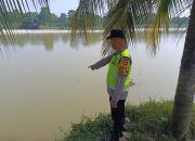 Polsek Madang Suku I Pastikan Debit Sungai Komering Surut, Wilayah Rawan Banjir Masih Kondusif