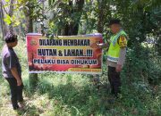 Polsek Madang Suku I Intensifkan Mitigasi Karhutla, Warga Diimbau Tidak Membuka Lahan dengan Cara Dibakar