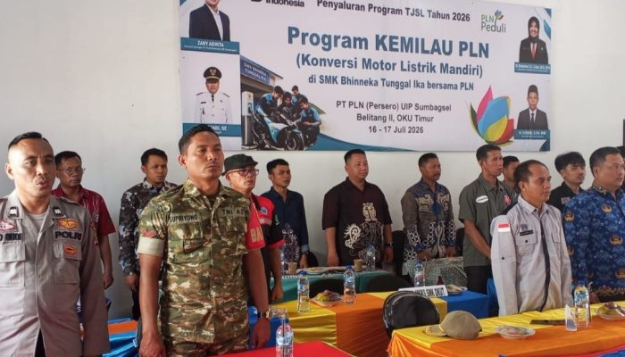 PLN Dorong Inovasi Energi Bersih di OKU Timur, Puluhan Siswa SMK Bhineka Tunggal Ika Ikuti Pelatihan Konversi Motor Listrik