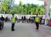 Polsek Madang Suku I Monitoring SPBU Tebing Sari, Pastikan Pasokan BBM Bersubsidi Tetap Aman