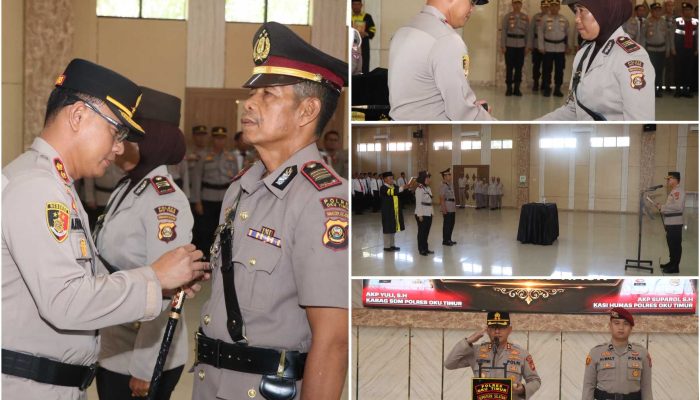 Kapolres OKU Timur Lantik Pejabat Baru, Perkuat SDM dan Keterbukaan Informasi Publik, Ini Nama-namanya