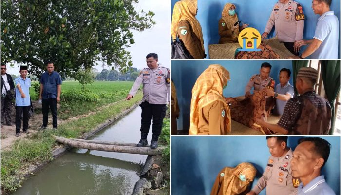 Pria 55 Tahun Ditemukan M3ningg4l Duni4 di Saluran Irigasi Desa Sugihwaras, Ini Keterangan Pihak Kepolisian