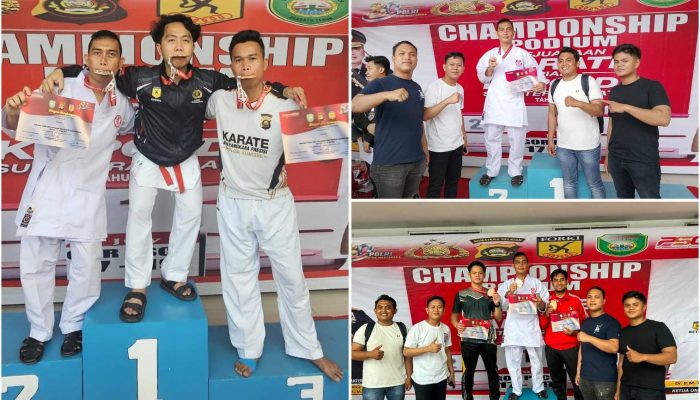 Karateka Binaan Polres OKU Timur Raih Tiga Medali di Kejuaraan Karate Kapolda Cup Sumsel 2026