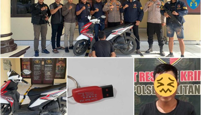 Buron Kasus Curanmor Berhasil Dibekuk, Polsek Belitang I Amankan Pelaku Pencurian Motor di Pasar Gumawang