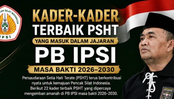 Kader PSHT Dominasi Kepengurusan PB IPSI 2026–2030, Siap Perkuat Prestasi Pencak Silat Nasional
