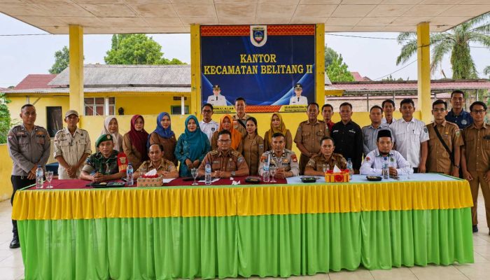 Rakor Persiapan HUT ke-81 RI di Belitang II Bentuk Kepanitiaan, Polsek Tekankan Khidmat Upacara dan Kamtibmas