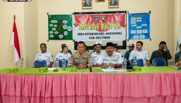 FKPM Desa Kotabaru Dinilai, Kasat Binmas Polres OKU Timur Tekankan Peran Masyarakat Jaga Kamtibmas