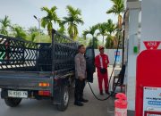 Pertalite Habis, Polsek Madang Suku I Pantau Stok BBM di SPBU Tebing Sari