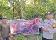Cegah Karhutla, Aipda Bobi Juanda Ingatkan Warga Soal Ancaman Sanksi Pidana