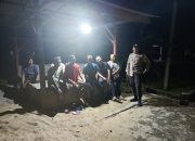 Jaga Keamanan Lingkungan, Polsek Madang Suku I Pantau Ronda Malam Warga
