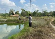 Polsek BP Peliung Cek Kondisi Embung dan Sebarkan Maklumat Pencegahan Karhutla