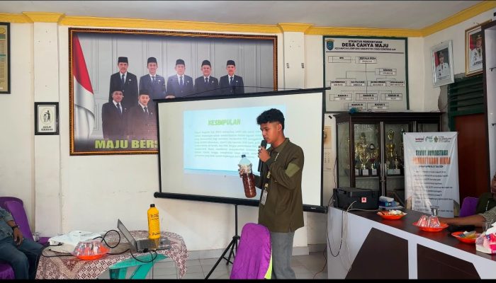Mahasiswa KKN UNUHA Ajak Warga Cahya Maju Olah Limbah Organik Jadi Pupuk Cair