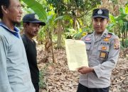 Cegah Karhutla, Kanit Binmas Polsek BP Peliung Ingatkan Warga Bahaya Membakar Lahan