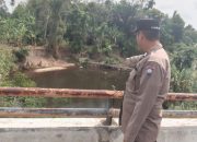 Polsek BP Peliung Pantau Debit Sungai Komering, Kondisi Air Normal dan Surut