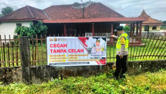 Cegah Gangguan Kamtibmas, Brigpol Suyudi Sampaikan Edukasi “Cegah Tanpa Celah” kepada Warga