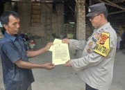Cegah Karhutla, Bhabinkamtibmas BP Peliung Ingatkan Warga Tak Bakar Lahan