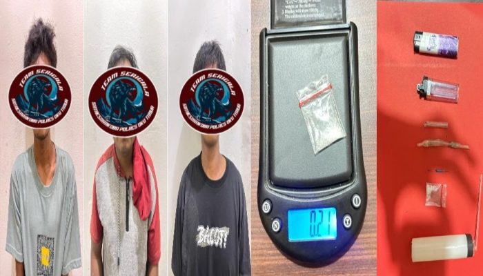 Tiga Pria Diamankan Satres Narkoba Polres OKU Timur, Diduga Terlibat Penyalahgunaan Sabu
