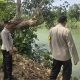 Antisipasi Banjir, Polsek BP Peliung Pantau Debit Sungai Komering di Sejumlah Titik Rawan