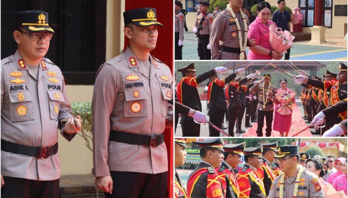 Estafet Kepemimpinan Polres OKU Timur, AKBP Lalu Hedwin Resmi Lanjutkan Tugas AKBP Adik Listiyono