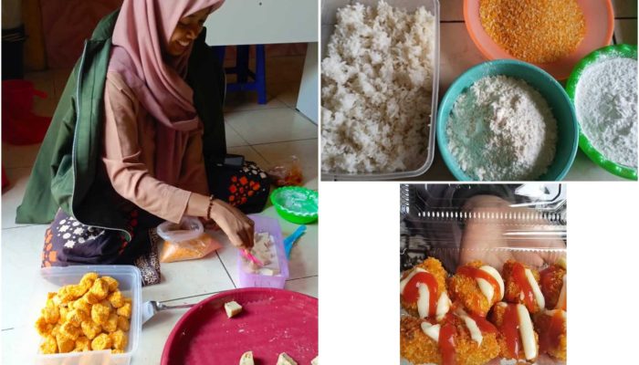 KKN Mandiri 32 UNUHA Sulap Sisa Nasi Menjadi Nugget, Dorong Kreativitas Santri