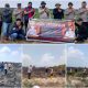 Kapolsek Madang Suku I Cek Lahan Bekas Terbakar, Warga Diingatkan Stop Karhutla