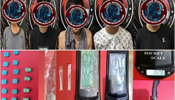 Satresnarkoba Polres OKU Timur Ungkap Peredaran Sabu dan Ekstasi, Lima Orang Diamankan