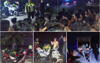 Team Gabungan Polres OKU Timur dan Polsek Belitang I Tindak 69 Motor dalam Operasi Antisipasi Balap Liar