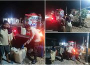 Peduli Warga Terdampak Kekeringan, Polsek Buay Madang Timur Salurkan 2.000 Liter Air Bersih