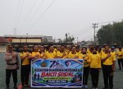 Semarak HUT Polantas ke-71, Satlantas Polres OKU Timur Perkuat Soliditas Lewat Olahraga dan Baksos