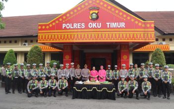 HUT Lalu Lintas Bhayangkara ke-71, Kapolres OKU Timur Tekankan Pelayanan Humanis dan Keselamatan Berlalu Lintas