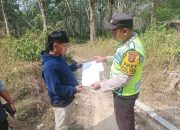 Polsek Madang Suku I Gencarkan Sosialisasi Maklumat Karhutla di Tiga Desa