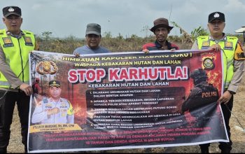 Polsek Madang Suku I Ingatkan Warga, Pembakaran Hutan dan Lahan Bisa Berujung Pidana
