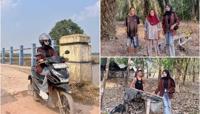 Menembus Jalan Perkebunan, Mantri BRI Hadir Dekat dengan Pelaku Usaha di Pelosok Sumsel