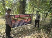 Cegah Karhutla, Polsek BP Peliung Cek Embung Desa Banumas