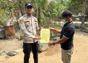Polsek BP Peliung Gencarkan Imbauan Karhutla, Warga Diminta Tak Bakar Lahan