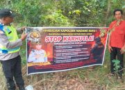 Cegah Karhutla, Polsek Madang Suku I Gencarkan Imbauan kepada Warga