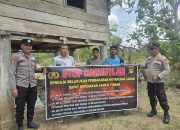 Cegah Karhutla, Polsek BP Peliung Pasang Spanduk dan Ingatkan Warga Soal Sanksi Pidana