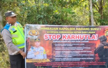 Cegah Karhutla, Polsek Madang Suku I Gencarkan Imbauan kepada Masyarakat