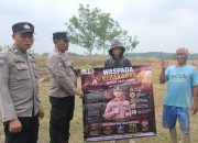 Cegah Karhutla, Polsek BP Peliung Edukasi Warga dan Pasang Spanduk Imbauan