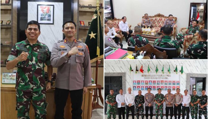 Perkuat Sinergi TNI-Polri, Kapolres OKU Timur Sambangi Puslatpur Kodiklat TNI AD