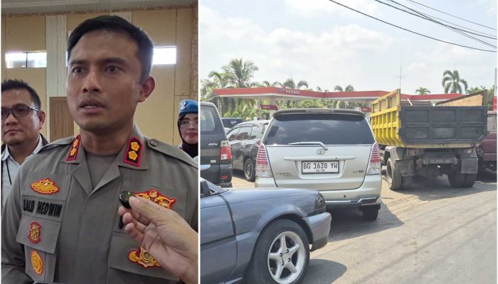 Antrean BBM Meluber ke Badan Jalan, Kapolres OKU Timur Janji Tertibkan Pelanggaran