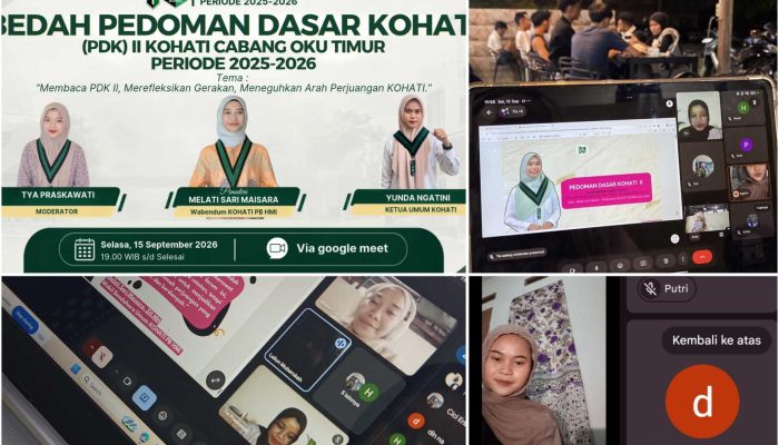 Kreatif, KOHATI OKU Timur Gelar Kajian Via Virtual Untuk Tingkatkan Intelektual