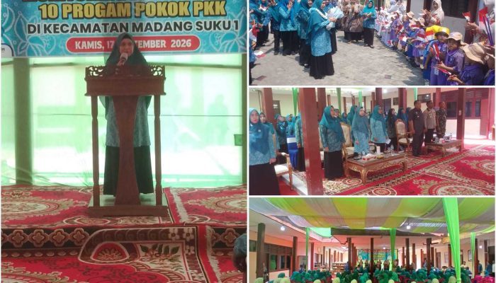 Ketua TP PKK OKU Timur Hadir di Madang Suku I, Dorong 10 Program Pokok PKK Berdampak Nyata bagi Keluarga
