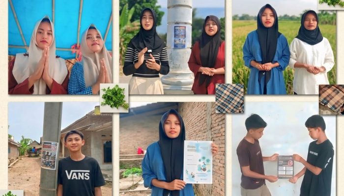 Tak Sekadar Tugas Sekolah, Pelajar SMP YP YAIQLI Jatimulyo II Sebarkan Pesan Anti Narkoba di Tempat Umum